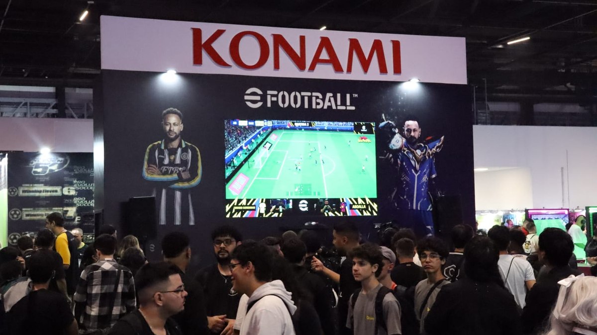 Konami capricha na BGS 2025 com estande temático de Neymar e Yu-Gi-Oh!